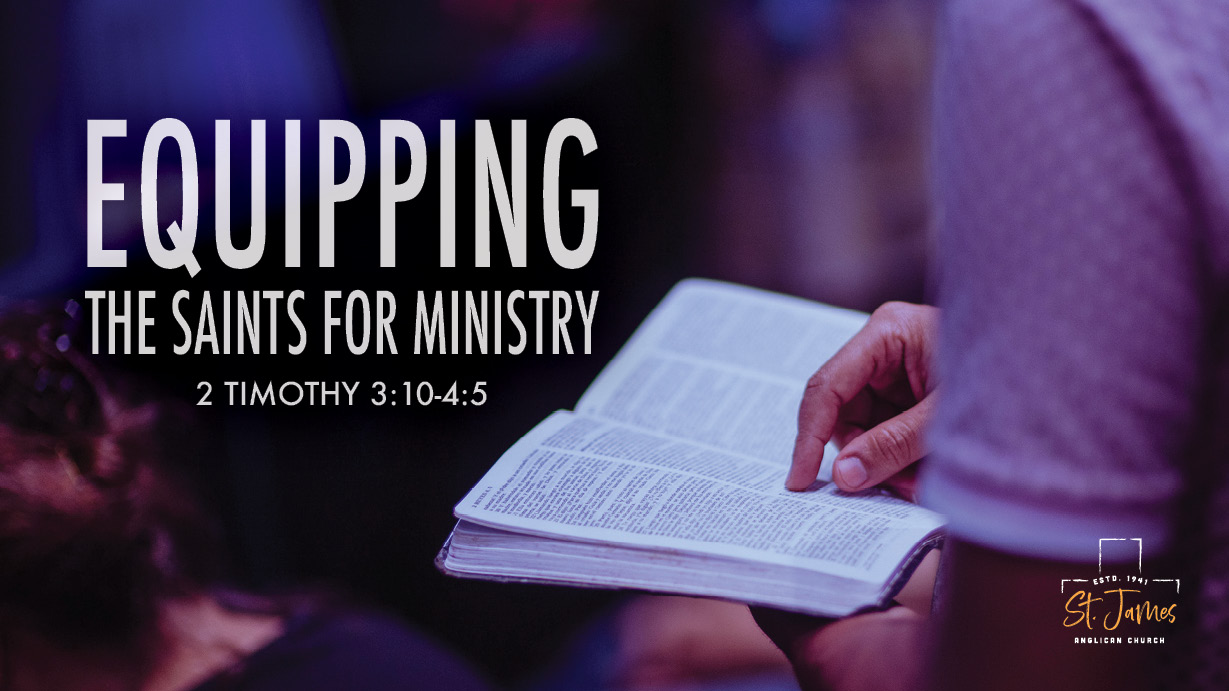 Equipping The Saints For Ministry